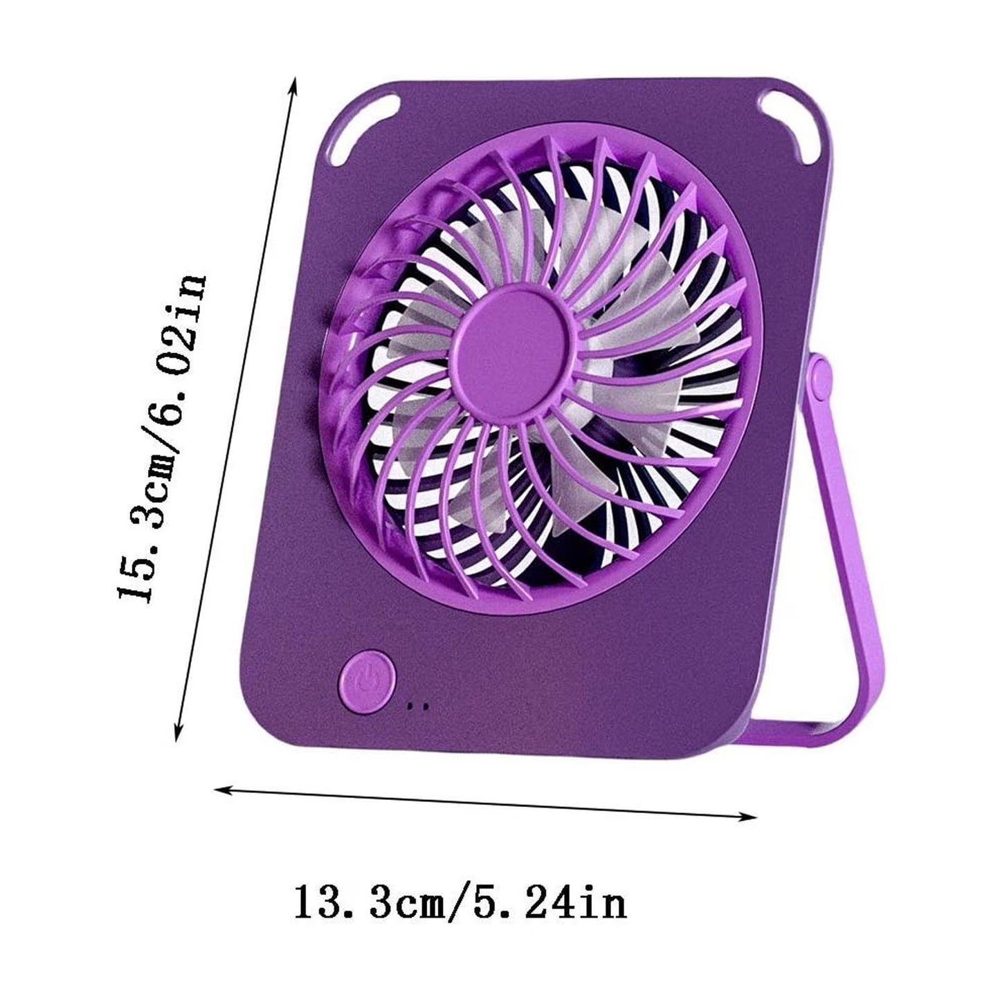 USB Desktop Fan High Wind Power Portable Mini Fan Quiet Personal Cooling for Office Home Travel by