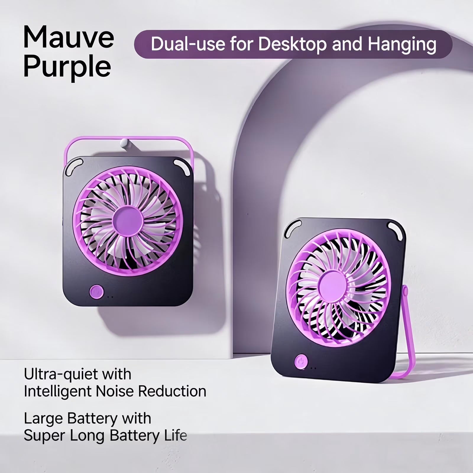 USB Desktop Fan High Wind Power Portable Mini Fan Quiet Personal Cooling for Office Home Travel by