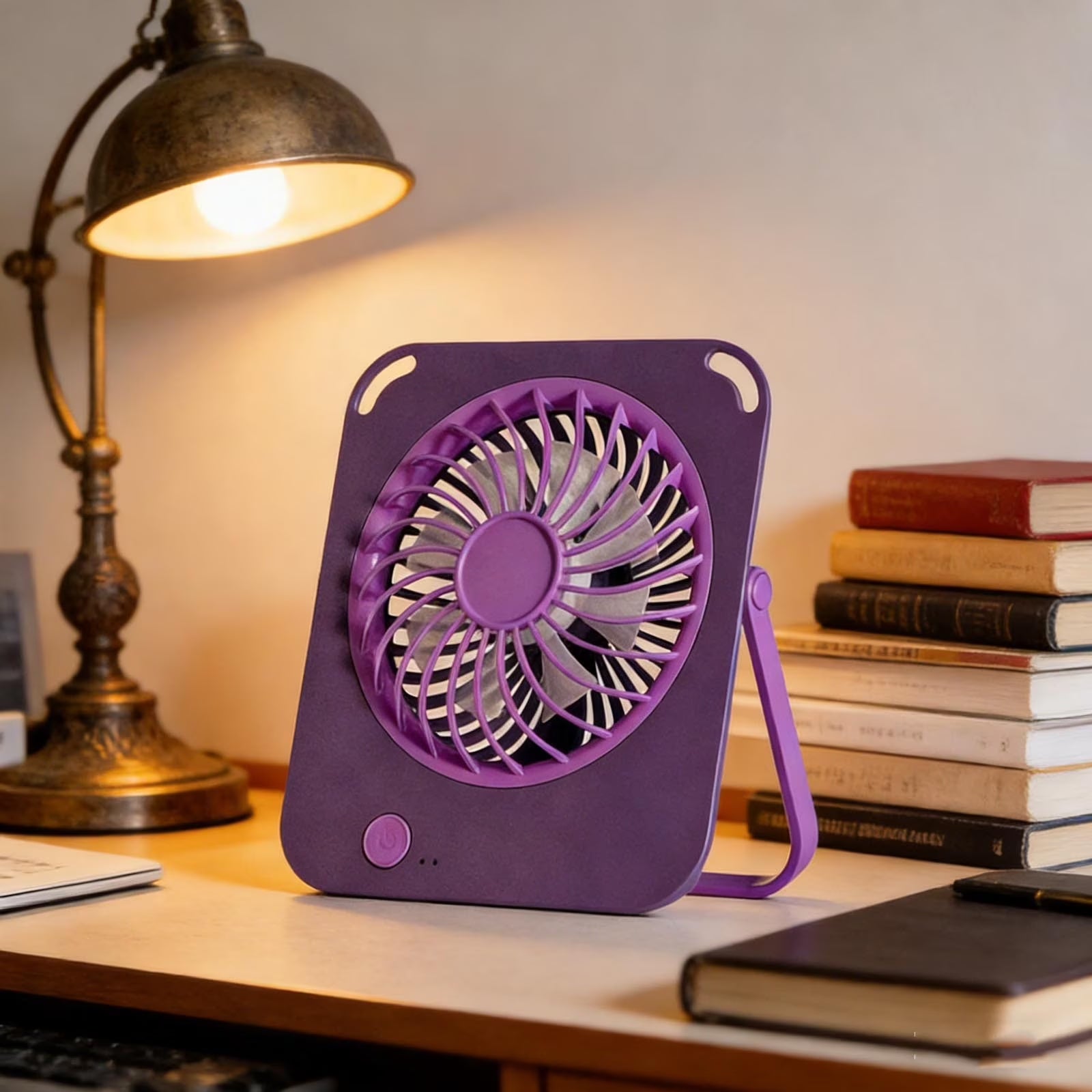 USB Desktop Fan High Wind Power Portable Mini Fan Quiet Personal Cooling for Office Home Travel by